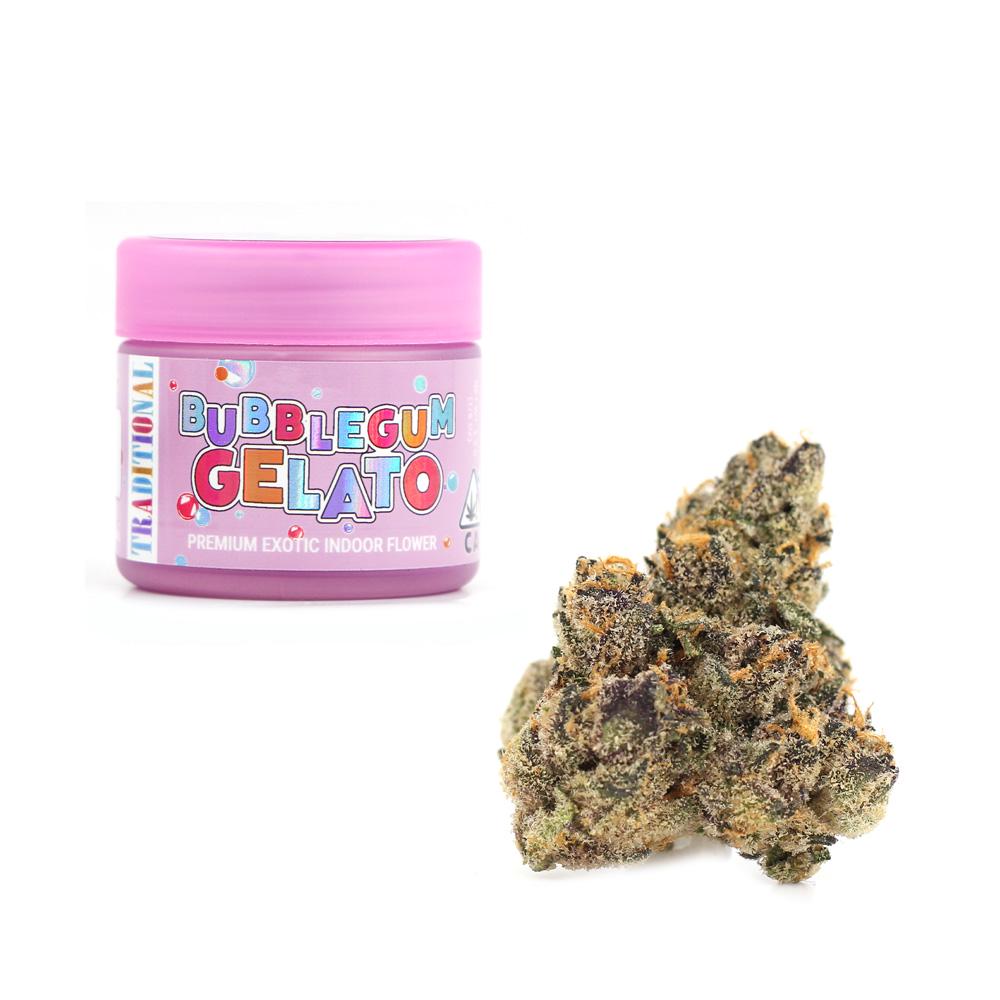 Traditional Premium Indoor Bubblegum Gelato 1/8 Emjay