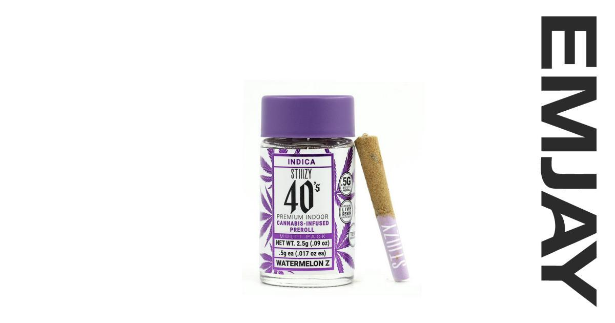 STIIIZY Infused Watermelon Z 40s 5 Pack Emjay