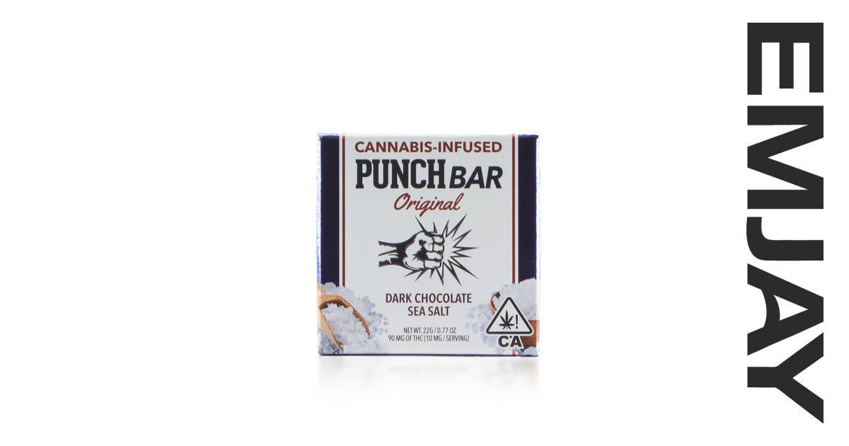 Punch Dark Chocolate Sea Salt Bar Emjay